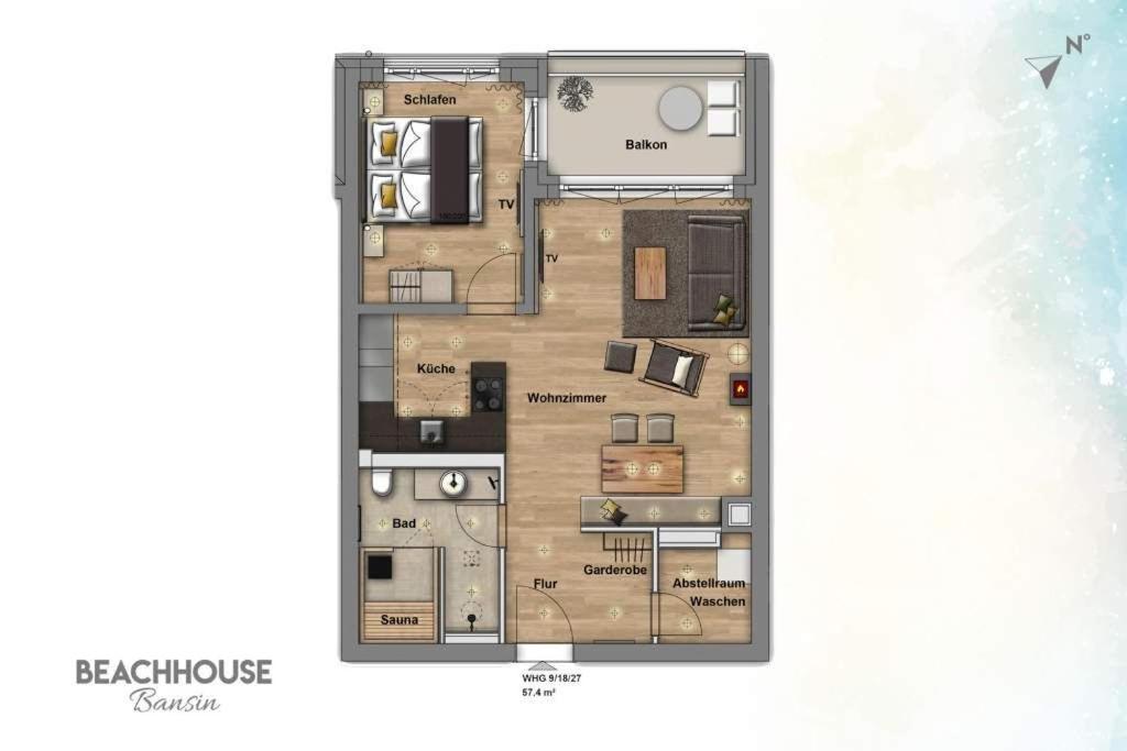 Beachhouse Bansin App 09 Херингсдорф Экстерьер фото